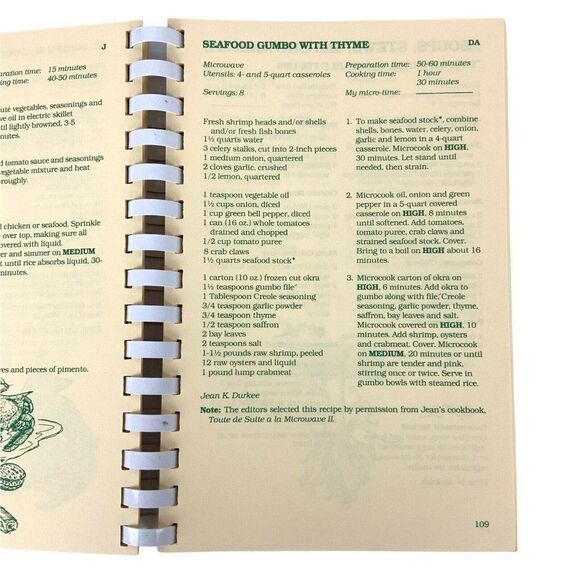 Thyme Waves Cookbook Time and Energy Saving Recipes Jr Museum Guild Panama City - Picture 8 of 12